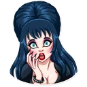 😨-Ms. Elvira, Telegram Sticker