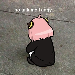 😤-Spy x Family, Telegram Sticker