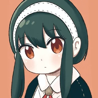😐-Spy x Family, Telegram Sticker