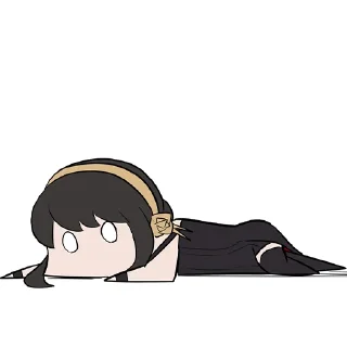 😶-Spy x Family, Telegram Sticker
