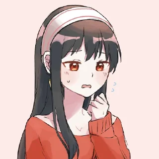 😰-Spy x Family, Telegram Sticker