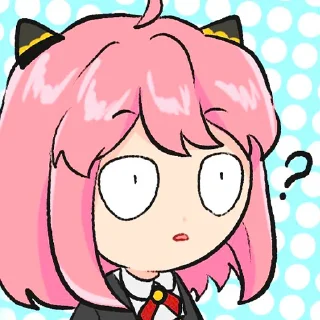 ❓-Spy x Family, Telegram Sticker