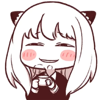 😏-Spy x Family, Telegram Sticker