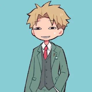 😏-Spy x Family, Telegram Sticker