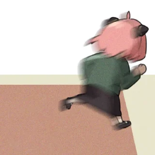 🏃‍♀️-Spy x Family, Telegram Sticker