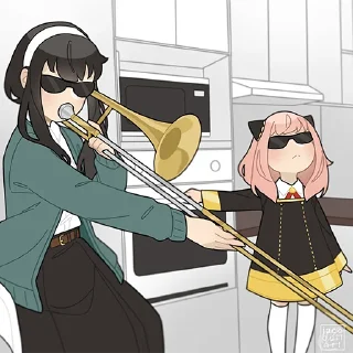 😎-Spy x Family, Telegram Sticker