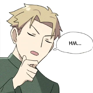 🤔-Spy x Family, Telegram Sticker