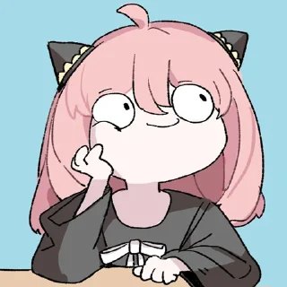 😏-Spy x Family, Telegram Sticker