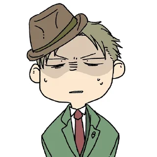 😑-Spy x Family, Telegram Sticker