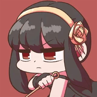 😠-Spy x Family, Telegram Sticker