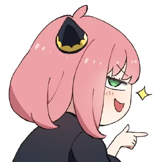😏-Spy x Family, Telegram Sticker