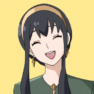 😌-Spy x Family, Telegram Sticker