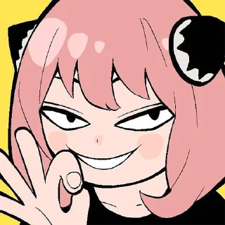 👌-Spy x Family, Telegram Sticker