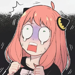 😱-Spy x Family, Telegram Sticker