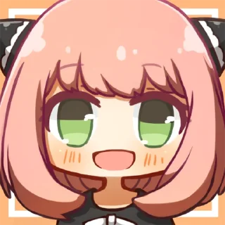 😳-Spy x Family, Telegram Sticker