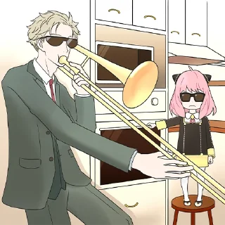 😎-Spy x Family, Telegram Sticker