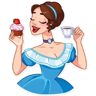 ☕-Girls Stickers, Telegram Sticker