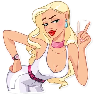 ☝️-Girls Stickers, Telegram Sticker