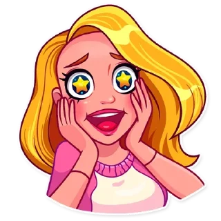 🤩-Girls Stickers, Telegram Sticker