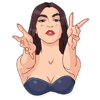 🤗-Girls Stickers, Telegram Sticker