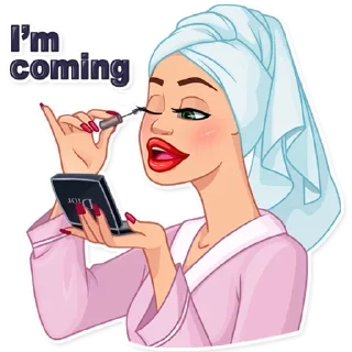 😌-Girls Stickers, Telegram Sticker