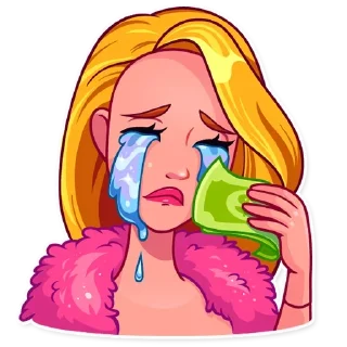 😭-Girls Stickers, Telegram Sticker