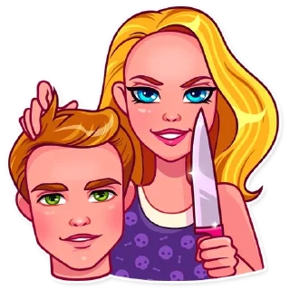 😡-Girls Stickers, Telegram Sticker