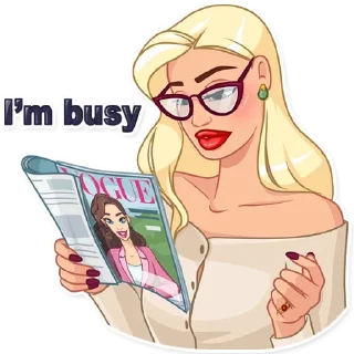 🤓-Girls Stickers, Telegram Sticker