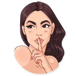 🤐-Girls Stickers, Telegram Sticker