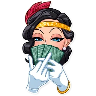 🖕-Girls Stickers, Telegram Sticker