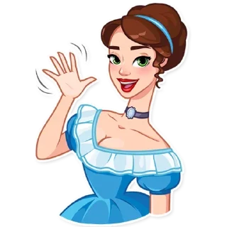 👋-Girls Stickers, Telegram Sticker