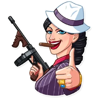 👍-Girls Stickers, Telegram Sticker