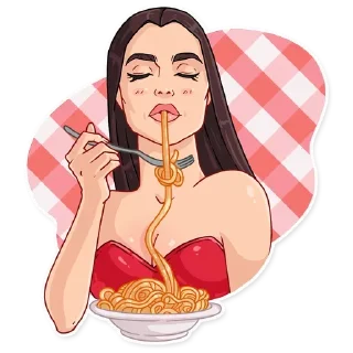 🍝-Girls Stickers, Telegram Sticker