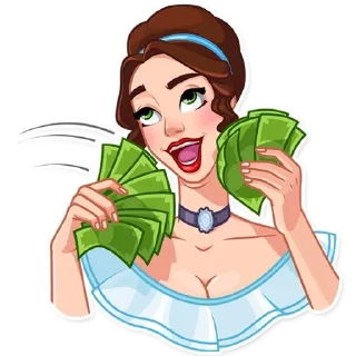 🤑-Girls Stickers, Telegram Sticker