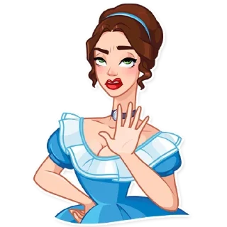 ✋-Girls Stickers, Telegram Sticker