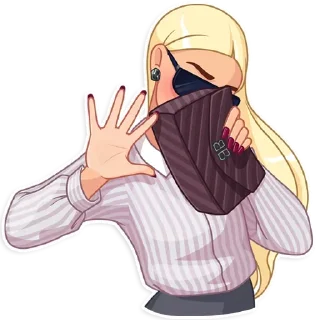 ✋-Girls Stickers, Telegram Sticker