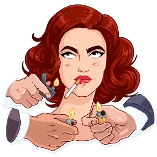 🙄-Girls Stickers, Telegram Sticker