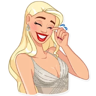 😂-Girls Stickers, Telegram Sticker