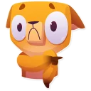 👈-Moka the Dog, Telegram Sticker