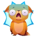 😨-Moka the Dog, Telegram Sticker