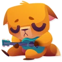 😔-Moka the Dog, Telegram Sticker
