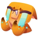 😭-Moka the Dog, Telegram Sticker