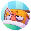 🤒-Moka the Dog, Telegram Sticker