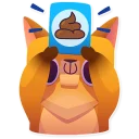 💩-Moka the Dog, Telegram Sticker