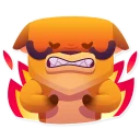 😡-Moka the Dog, Telegram Sticker