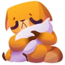 😞-Moka the Dog, Telegram Sticker