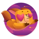 😍-Moka the Dog, Telegram Sticker