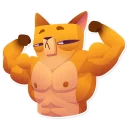 💪-Moka the Dog, Telegram Sticker