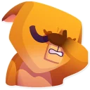 😣-Moka the Dog, Telegram Sticker
