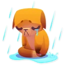 😰-Moka the Dog, Telegram Sticker